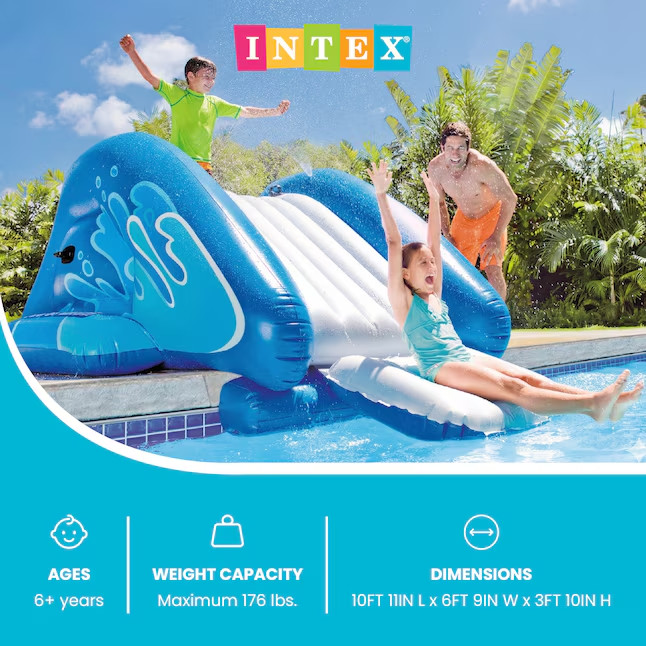 Intex 58849EP Kool Splash Inflatable Play Center Swimming Pool Water Slide Blue gallery