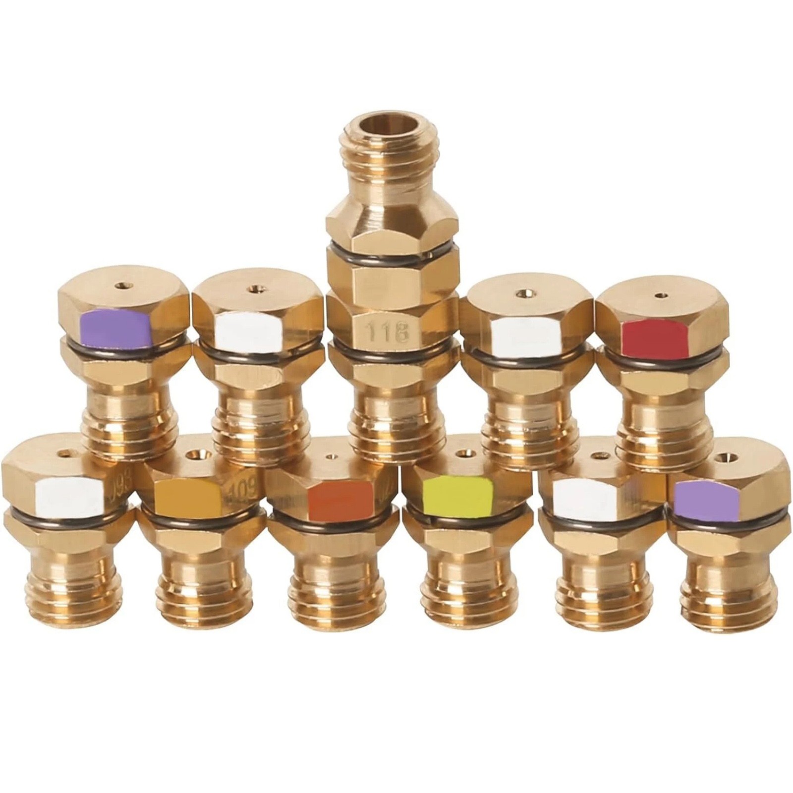 For Frigidaire Electrolux LP Conversion Kit GRLP4 Brass Gas Nozzles 12PCS Set gallery