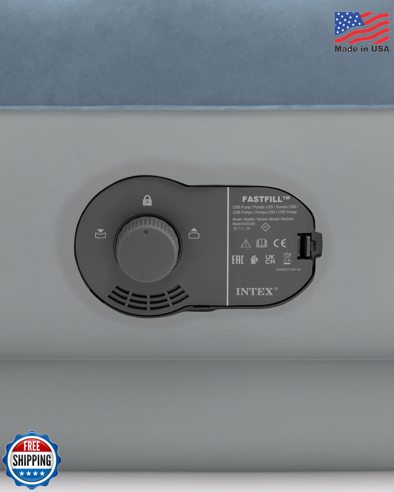 Intex 64157E Dura-Beam Plus Mid-Rise Air Mattress: Fiber-Tech – Twin Size – Buil gallery