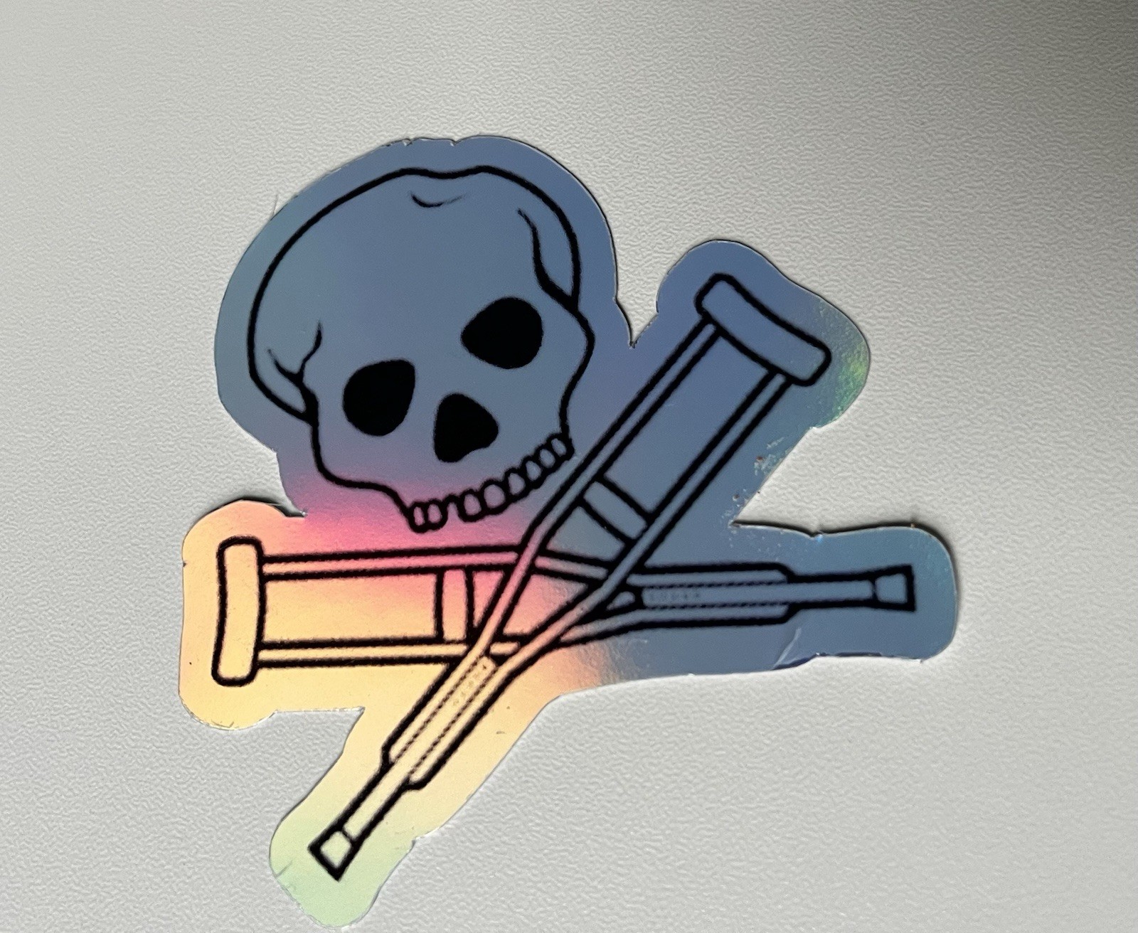 Jackass Skull Logo 3 Inch Waterproof Holographic Vinyl Sticker gallery