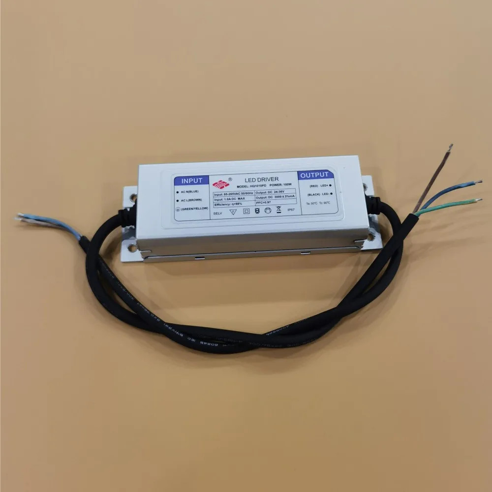 100W AC85-265V LED Driver 3A DC24-36V Waterproof Constant Current For Spotlights gallery