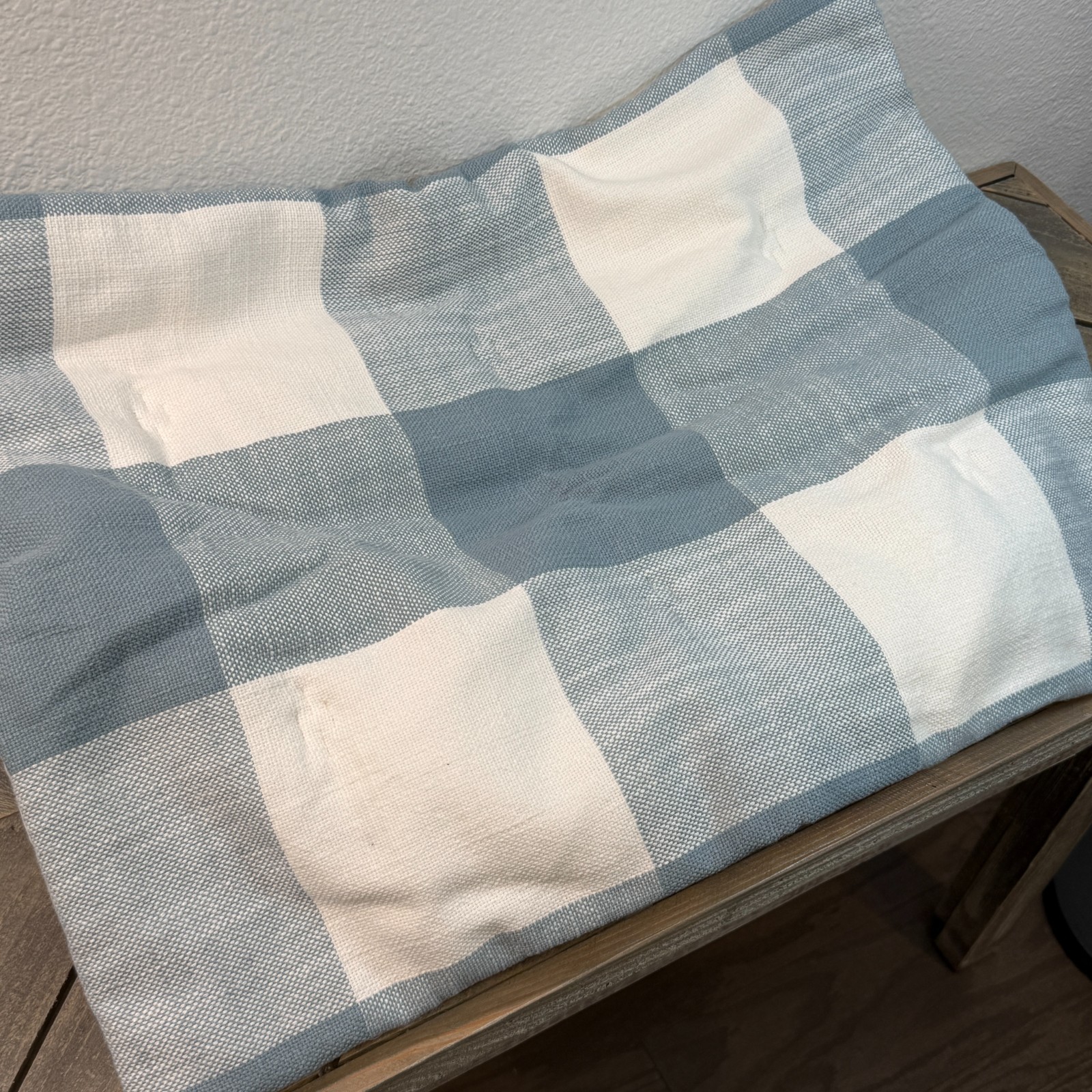 POTTERY BARN BRYCE COMFORTER PILLOW SHAM (1) STANDARD ~ CHAMBRAY BLUE - SAMPLE* gallery