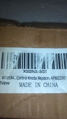5 Pack Whirlpool Oven Range Burner Knob W10594481, Replaces AP6023301