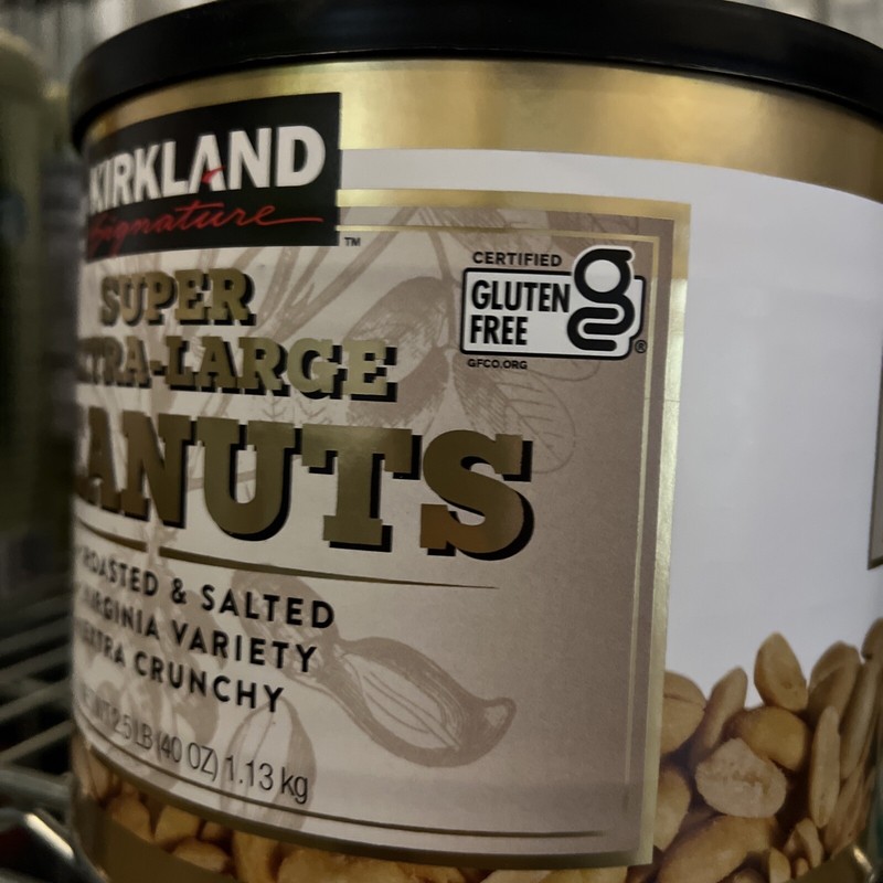 Kirkland Signature Extra-Large Peanuts Virginia Roasted Salted USA 2.5 pounds gallery