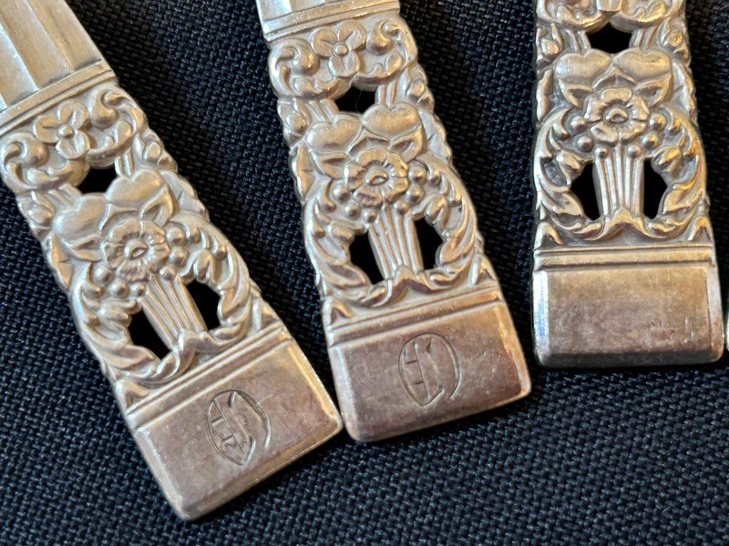 10 ~ Vintage Oneida Community CORONATION Silver Plate Large Gumbo / Soup Spoons gallery