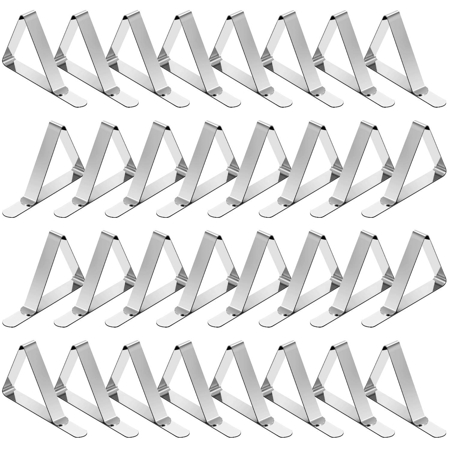 Tablecloth Clips 32 Pack Picnic Table Clips, Stainless Steel Table Cloth Hold... gallery