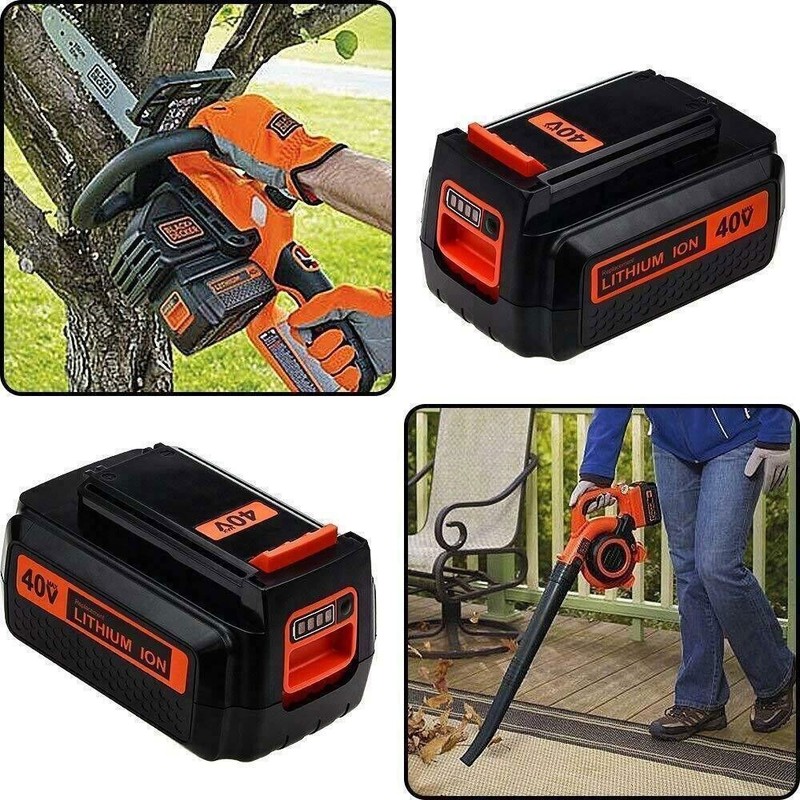 2Pack Battery for Black and Decker 40V 4.0Ah Max Lithium LBX2040 LBXR36 LSW36 gallery