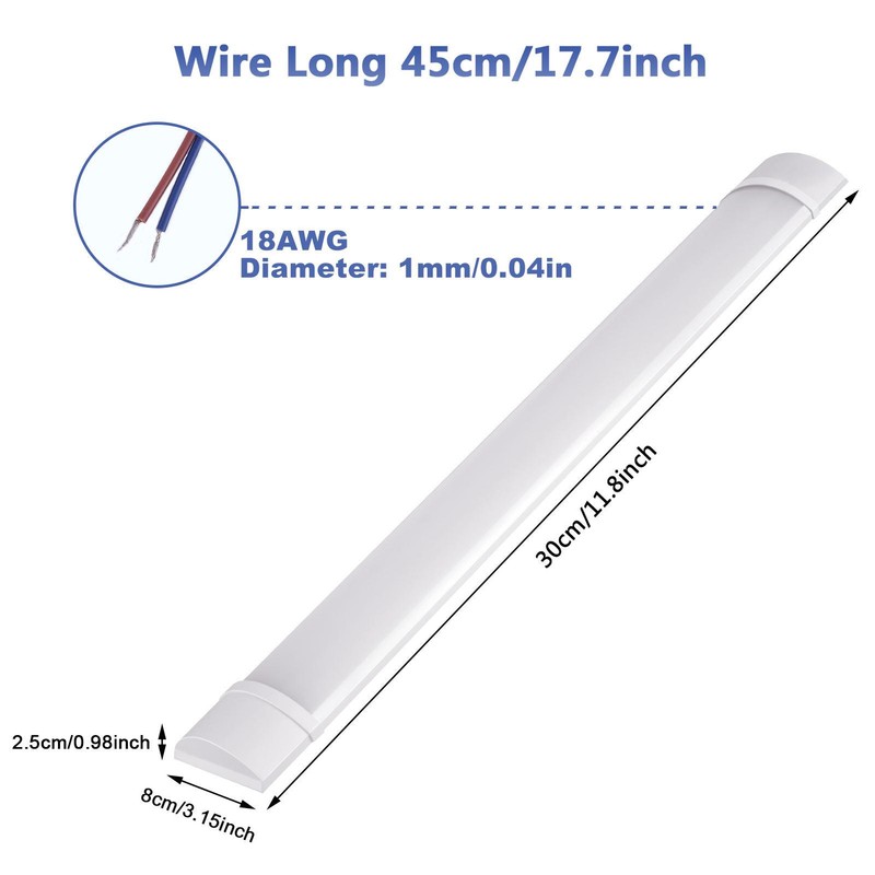 LED Ceiling Tube Light Bar Linear Batten Lamp Lighting Home Shop Fixtures bright gallery
