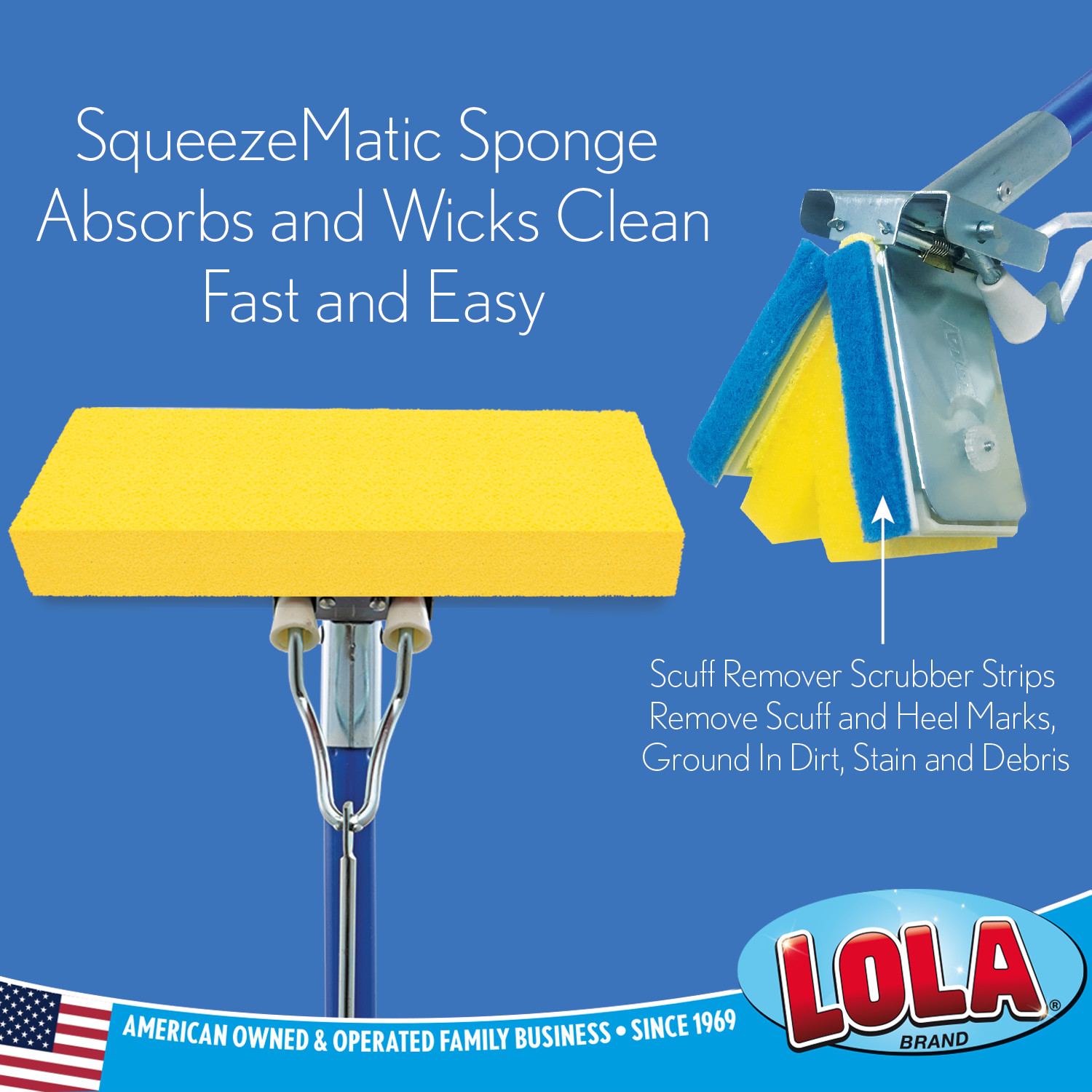 SqueezeMatic Butterfly Mop 9'' Refill - Comparable w/ Quickie TYPE S gallery