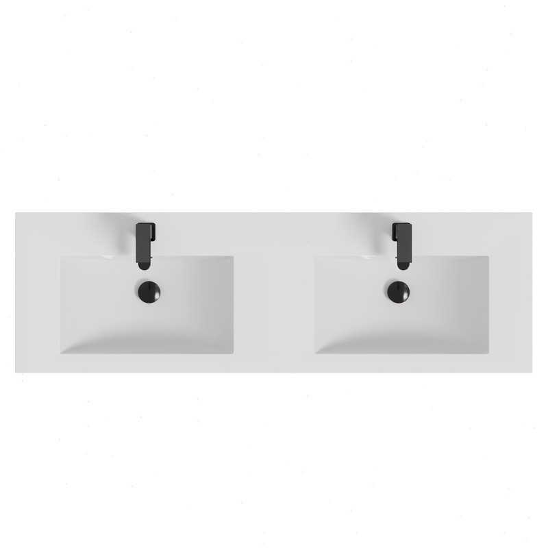 60" Double Sink Vanity Top Undermount Bathroom Sink gallery