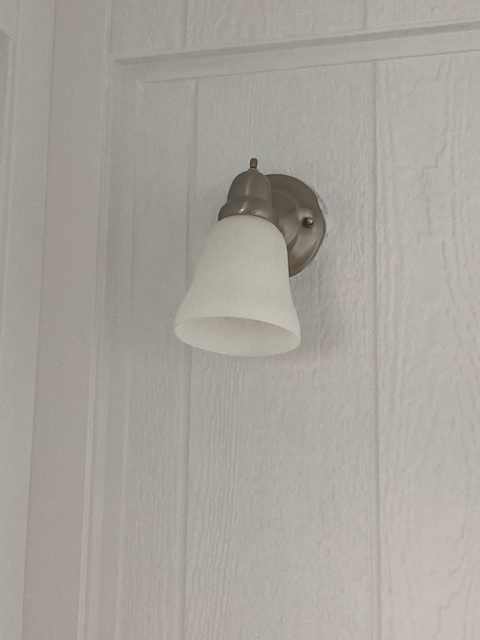 Silver tone wall sconce - REDUCED! Can be positioned facing up or down