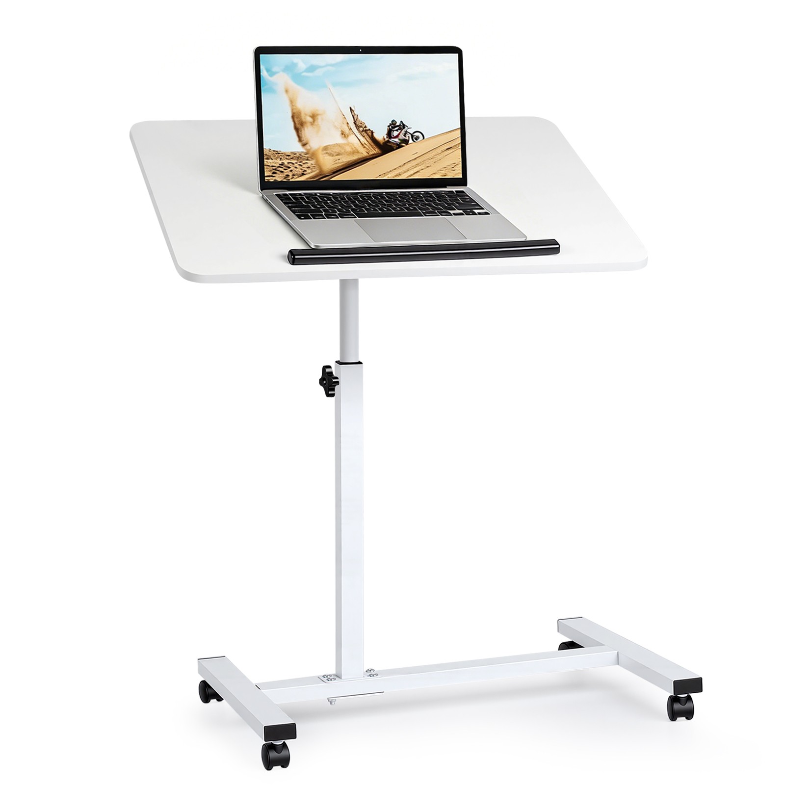 Home Mobile Portable Laptop Desk Adjustable Height Rolling Small Standing Desk gallery