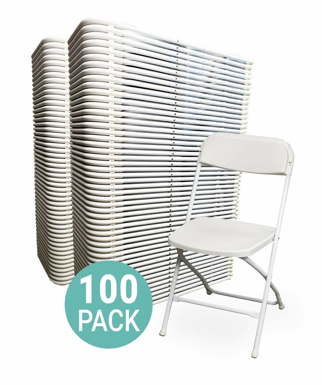 EventStable TitanPRO Wedding Party Folding Plastic Chair With No Arms 100 Pack gallery