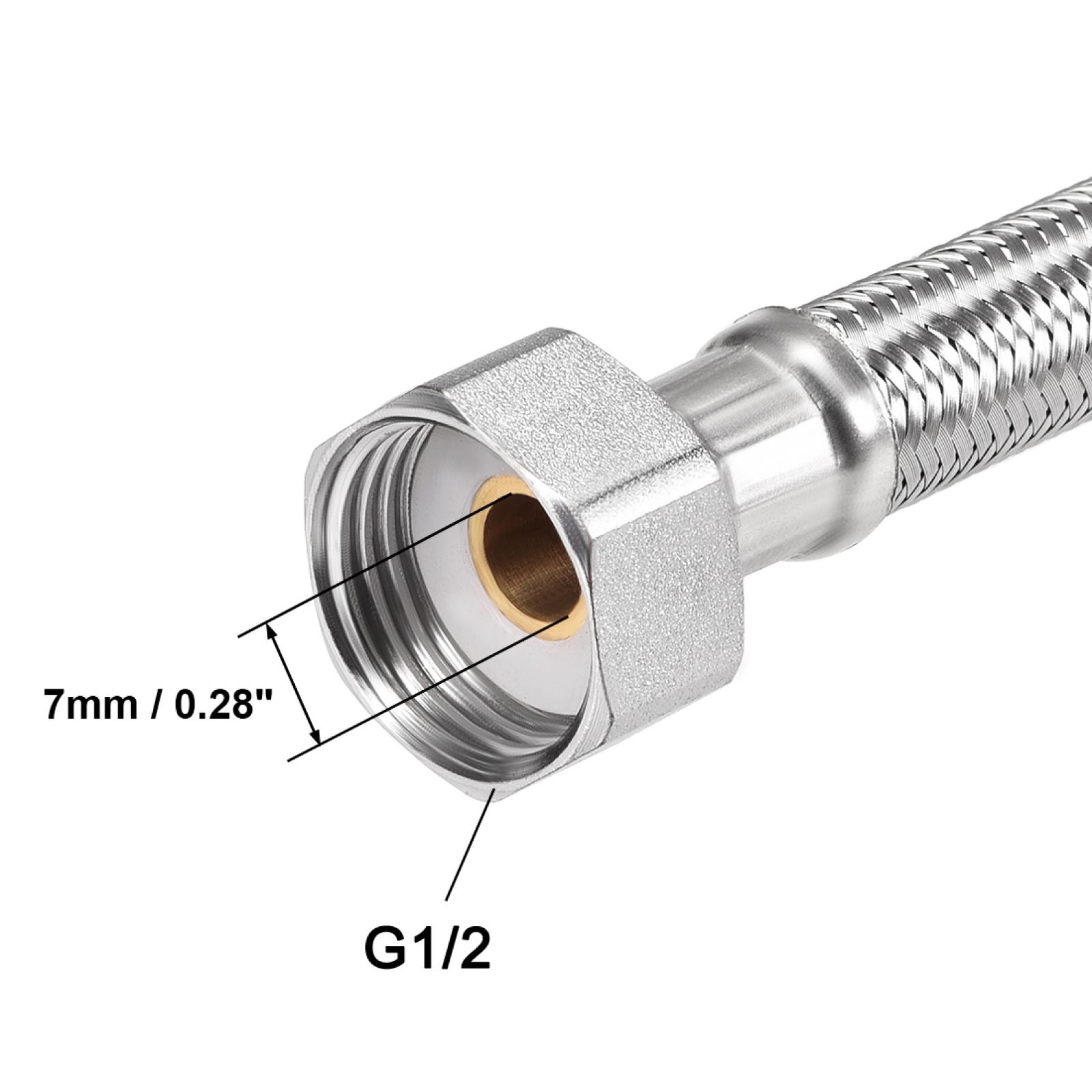 Faucet Supply Line Connector G1/2 Female x G1/2 Male 20" SUS304 Hose gallery