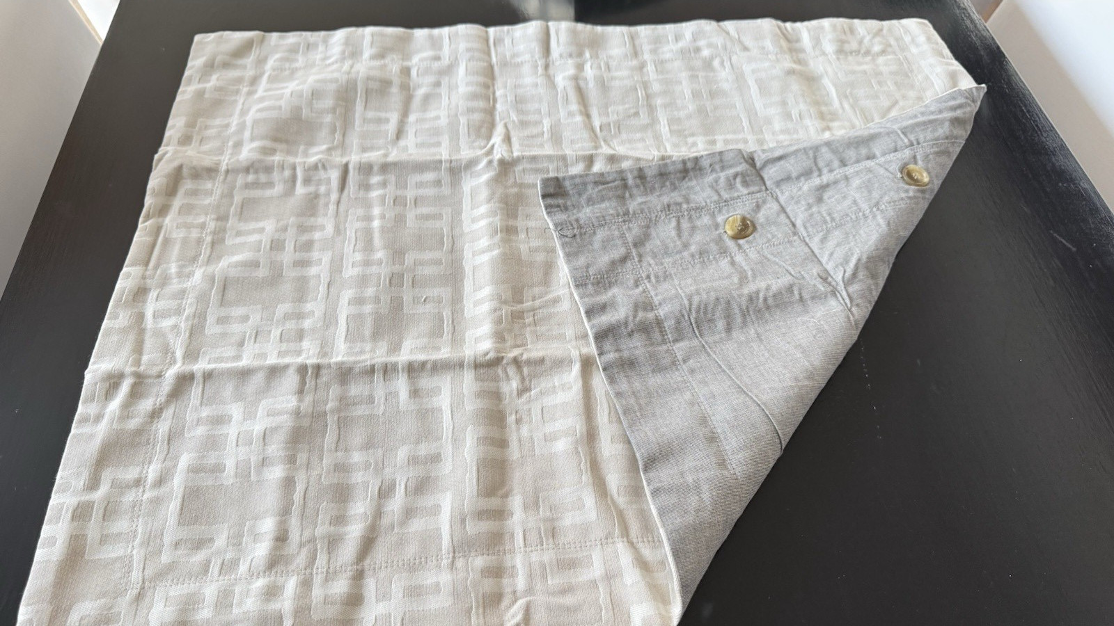 Queen Duvet Cover Set 2 Standard Shams Beige Thomas O'Brien Modern Brocade gallery