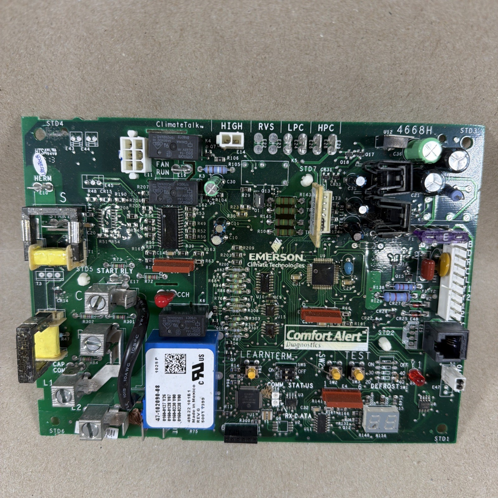 TESTED🔥 Rheem Ruud 49B22-101B1 Furnace Control Circuit Board 47-102090-08 (F7) gallery