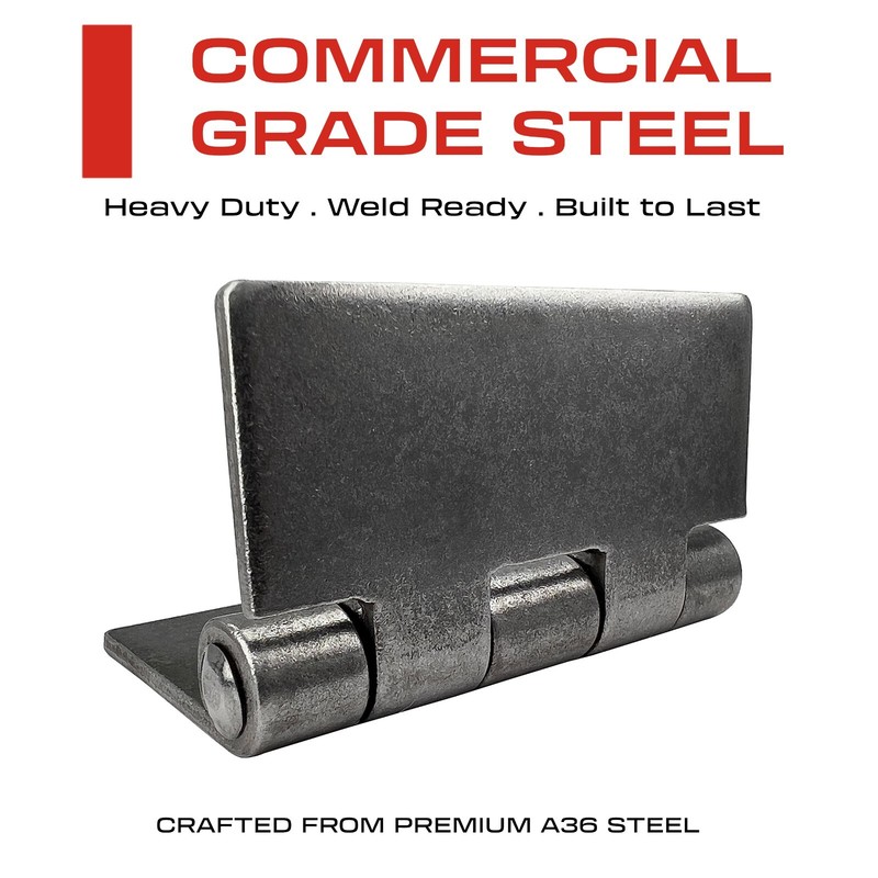 5" Heavy Duty Weldable Hinges, Book Hinge,Weld On Hinges, Steel Butt Hinge gallery