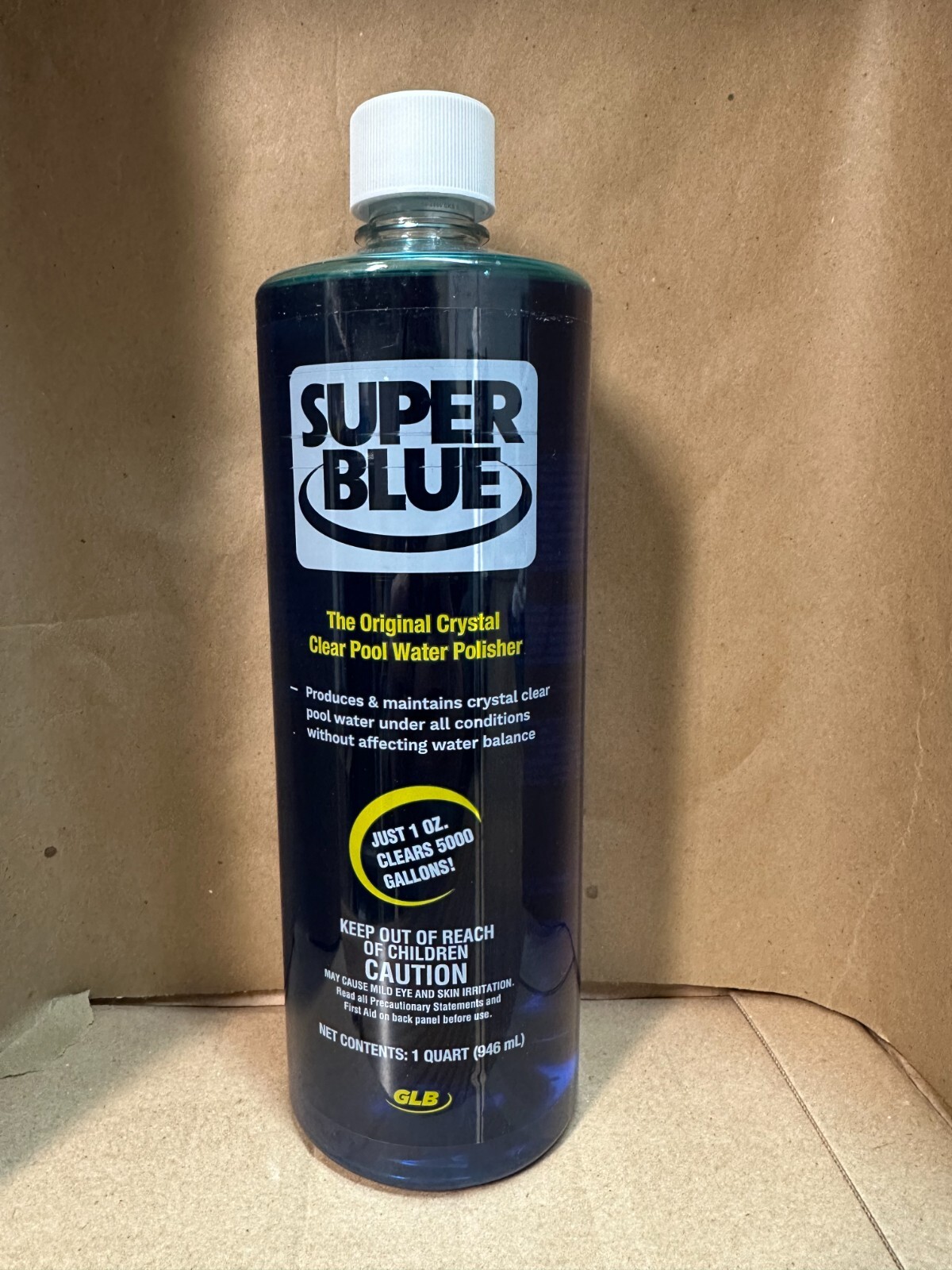 GLB Swimming Pool & Spa Hot Tub Super Blue Clarifier Quart Chemical gallery