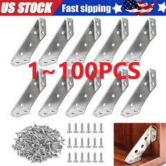 Lot Angle Corner Bracket Corner Brace Triangular Corner Connector For Furniture
