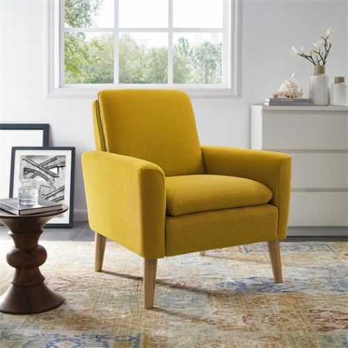 Accent Single Sofa Upholstered Fabric Chairs Arm Chair Furniture Living Room NEW gallery