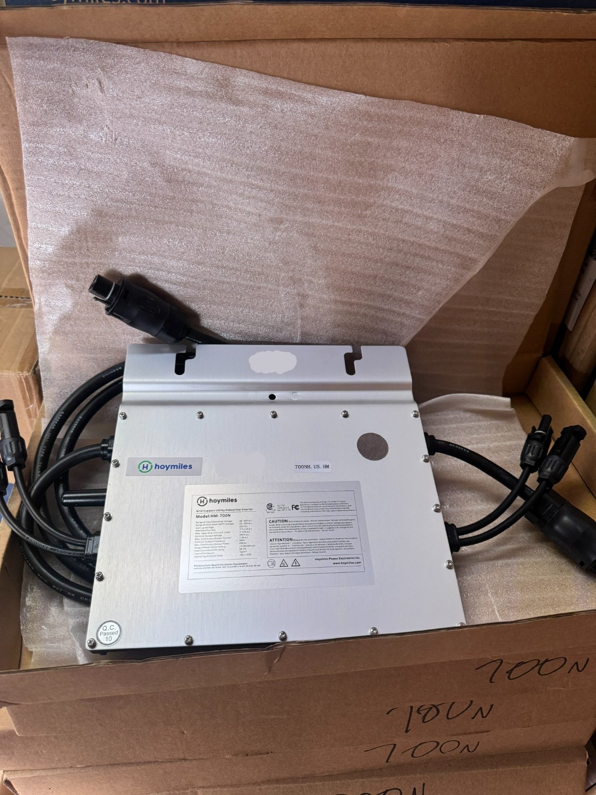 HOYMILES HM-700N Microinverter Module Power 2-in-1 240vac 696w 700HN gallery