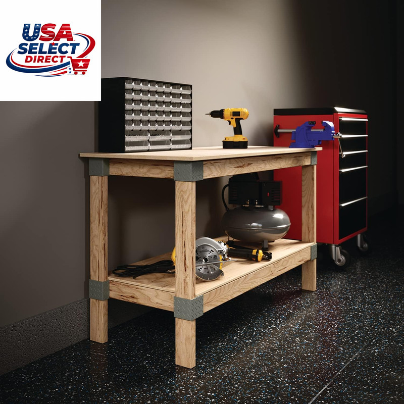 Heavyweight DIY Workbench Hardware Kit 24"x48" 500 Lb Capacity gallery
