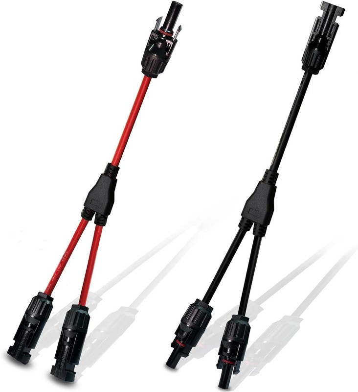 Solar Panel Y Branch Connectors, Upgraded MC4 Adapter Cable, 1 Pair Wire Plug... gallery