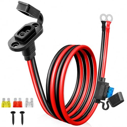SAE to O Ring Connector 10AWG, SAE Battery Quick Connect Plug Waterproof 2FT gallery