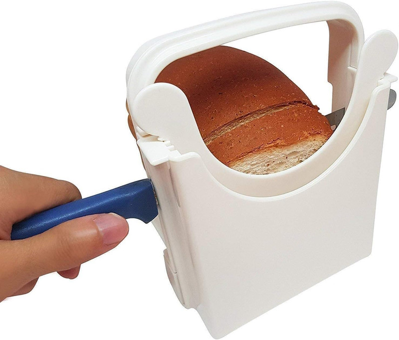 Bread Slicer Guide for Homemade Bread – Lightweight, Foldable, 4 Slice Thickness gallery
