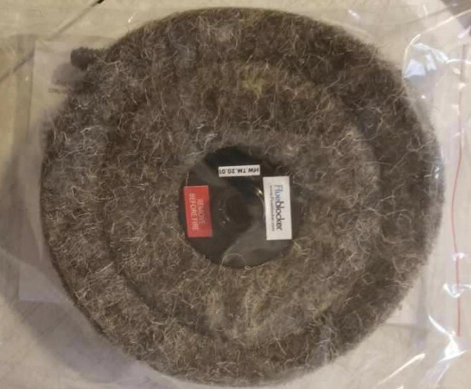Round Flueblocker Chimney Draft Stopper, Wool Chimney Sheep gallery