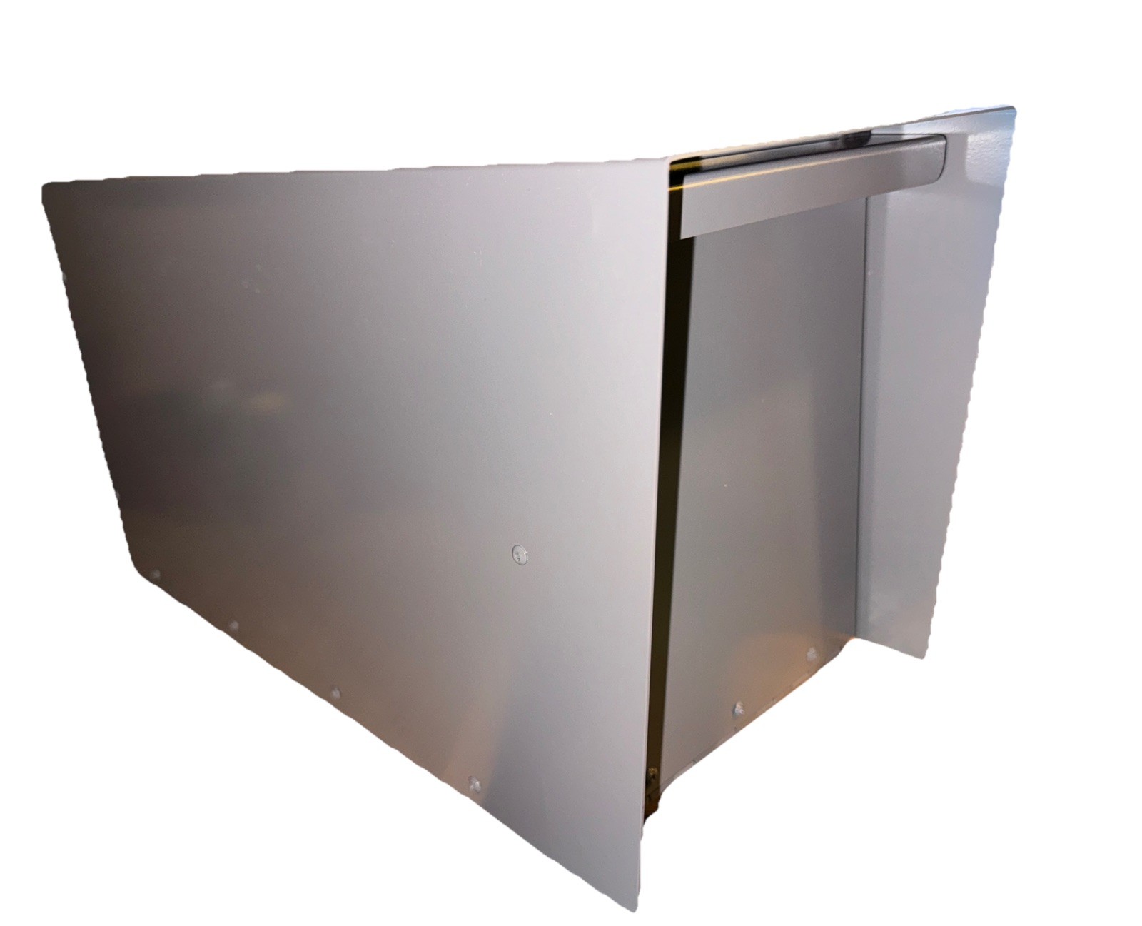 Modern Mailbox For Post Mount Steel Weather Resistant Magnetic Door Gray gallery