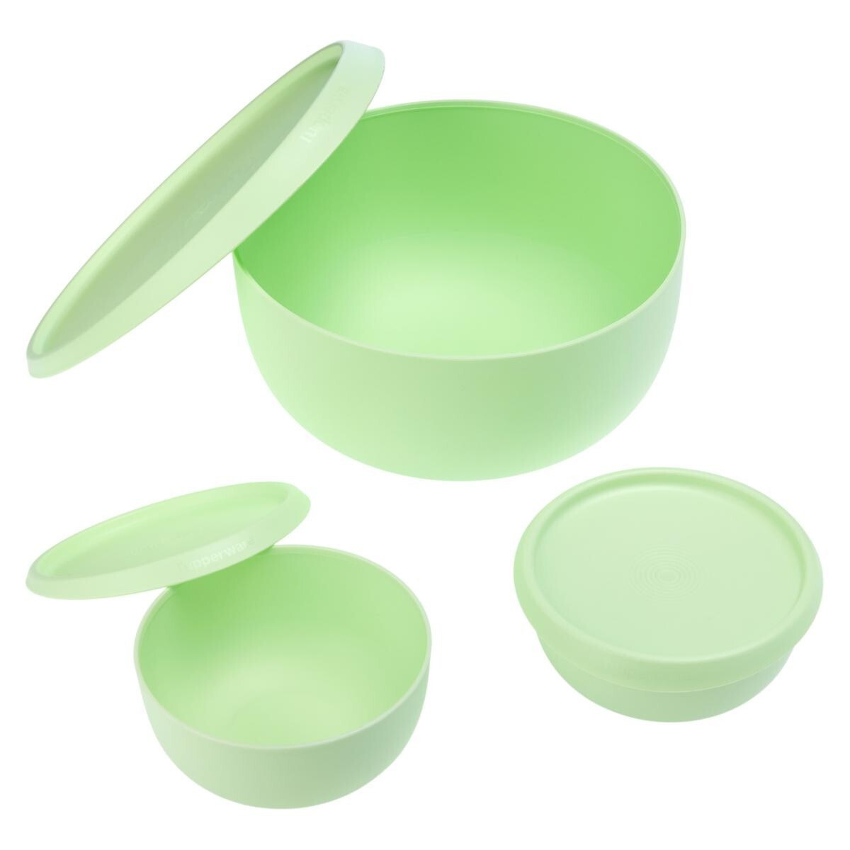 *Tupperware 12-piece Blossom Lid Serve & Store Bowl Set - Green Multi gallery