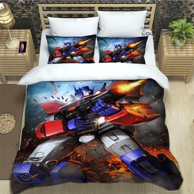 boys Transformers anime Bedding set duvet cover bed comforter set pillowcase gallery