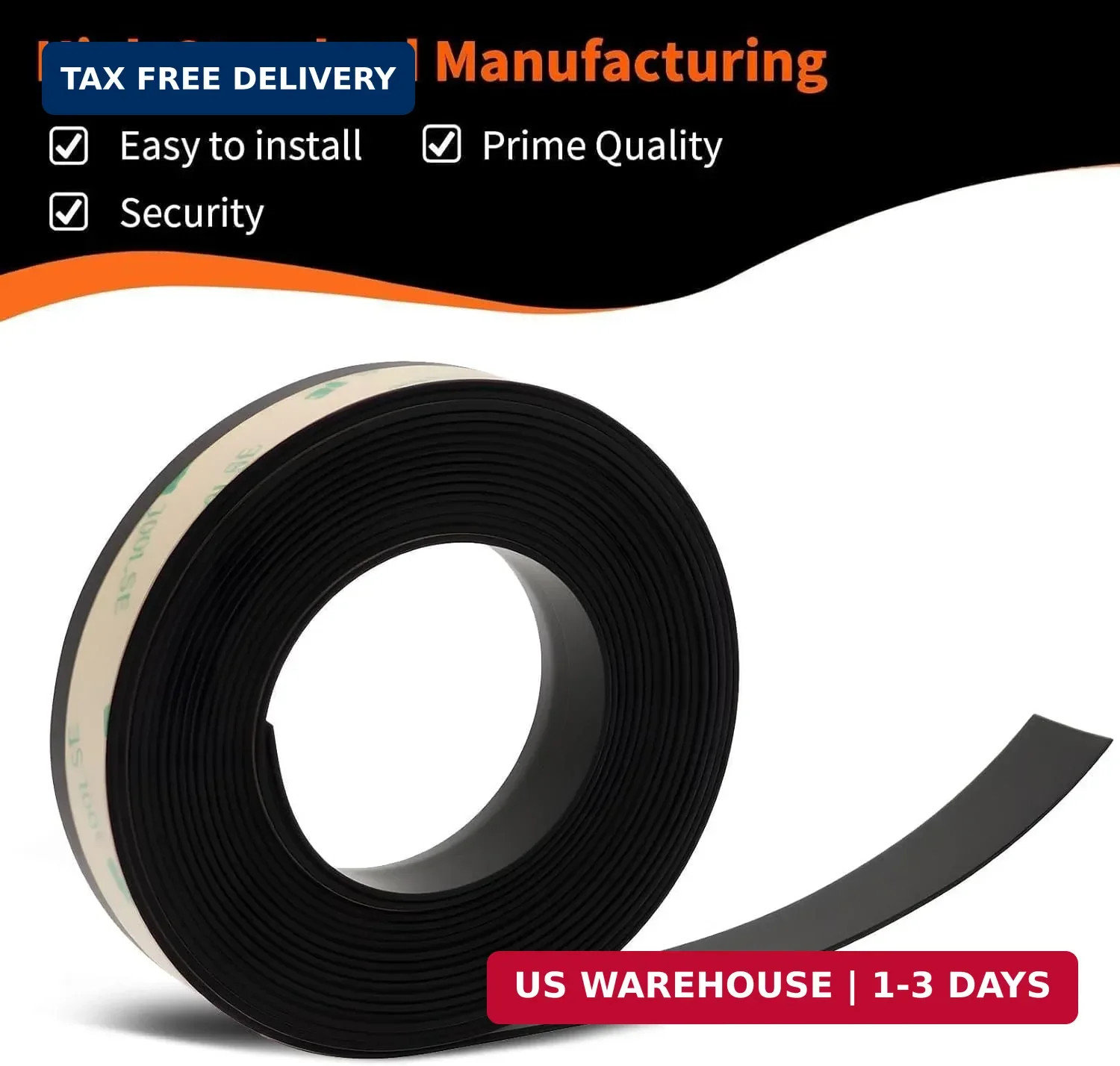 13.12FT Front Rear Side Rubber Seal Strip Car Door Window Trim Self Compatible w gallery