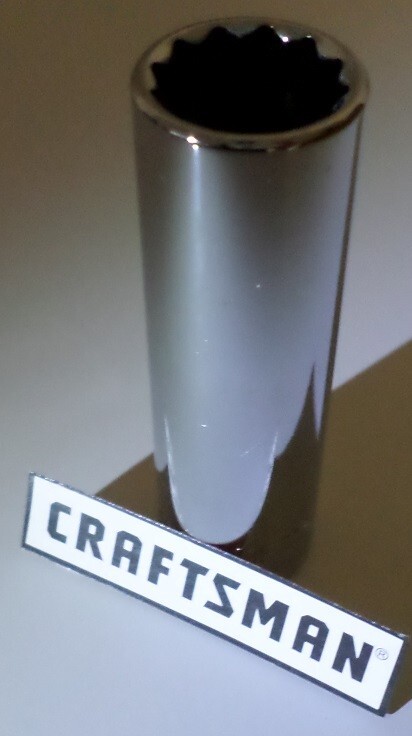 NEW Craftsman 1/2" Deep 12pt Socket, Choose 1/2-1" SAE or 13-27mm Metric, Sears