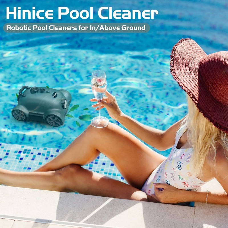 Hinice MF-PC02 Cordless Robotic Pool Cleaner 9000 mAh WHITE gallery