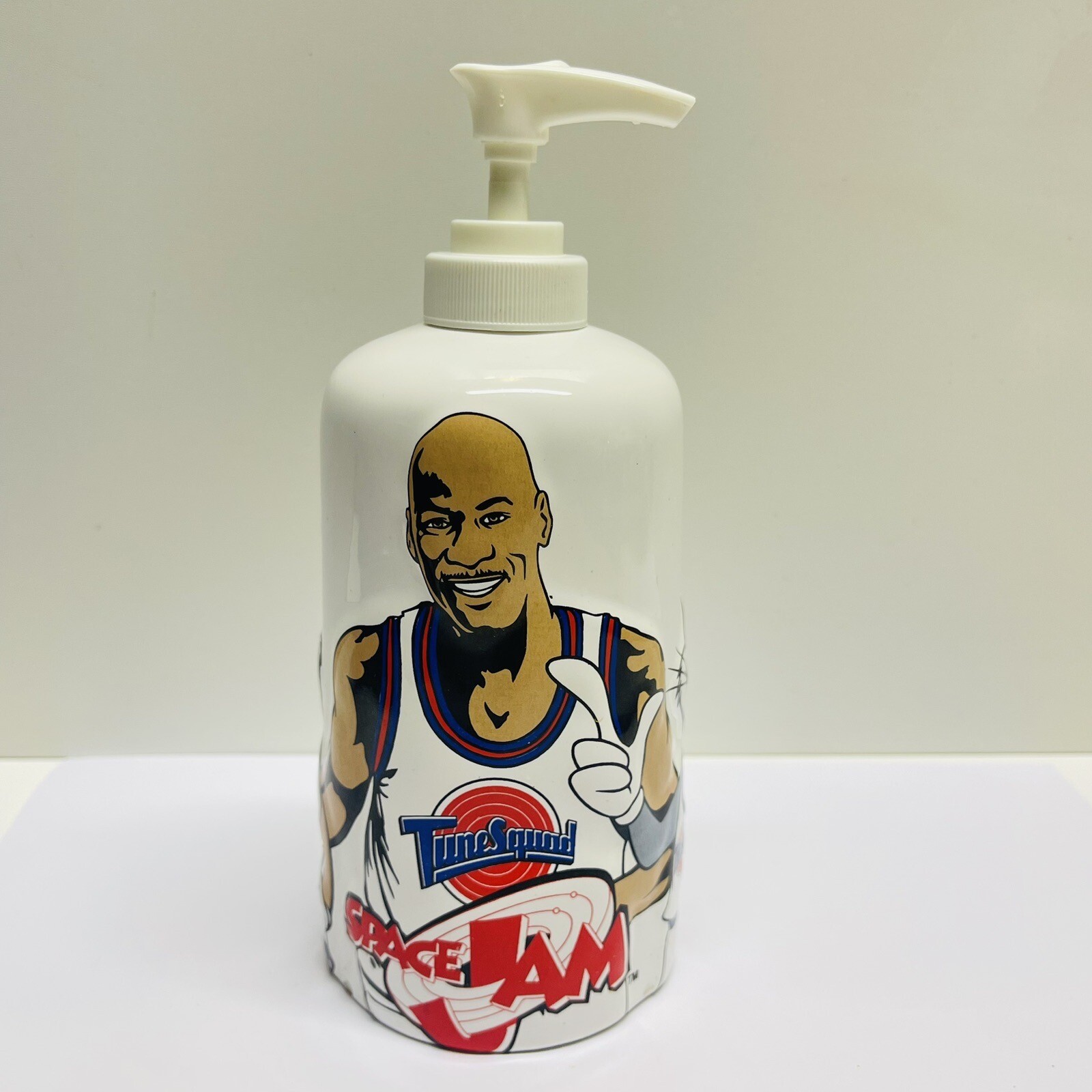 RARE Vintage 1996 SPACE JAM Hand Soap Lotion Dispenser Bugs Bunny Lola Bunny gallery