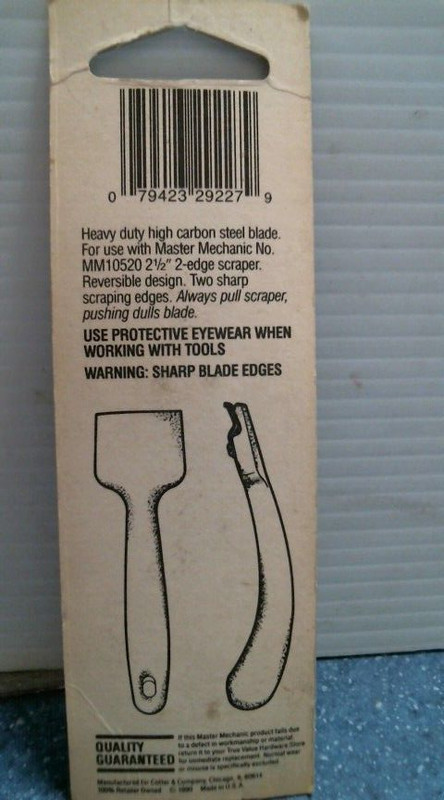 Master Mechanic Professional Scraper Blade 2-1/2" 2 Edge (29227) FS gallery