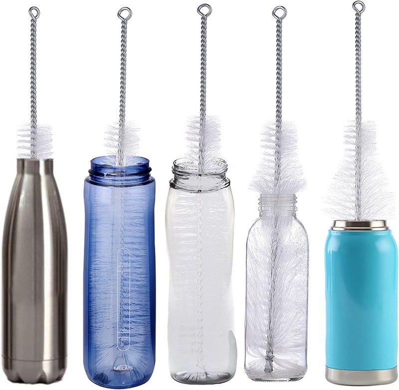 Bottle Brush - Ideal for Cleaning Narrow Neck Swing Top Glass, Brewing, Wine, gallery