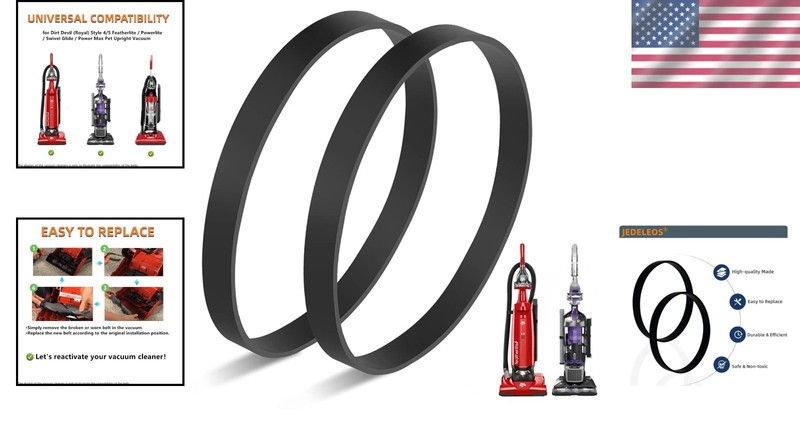 Easy-Install Replacement Belts for Dirt Devil Power Max Pet Vacuums - 2 Pack gallery