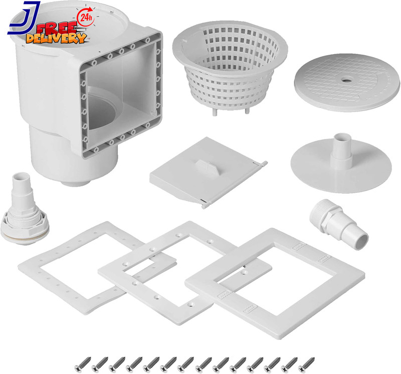 Complete Set Universal Fit above Ground Pool Skimmers White Pool Accessory Kit gallery