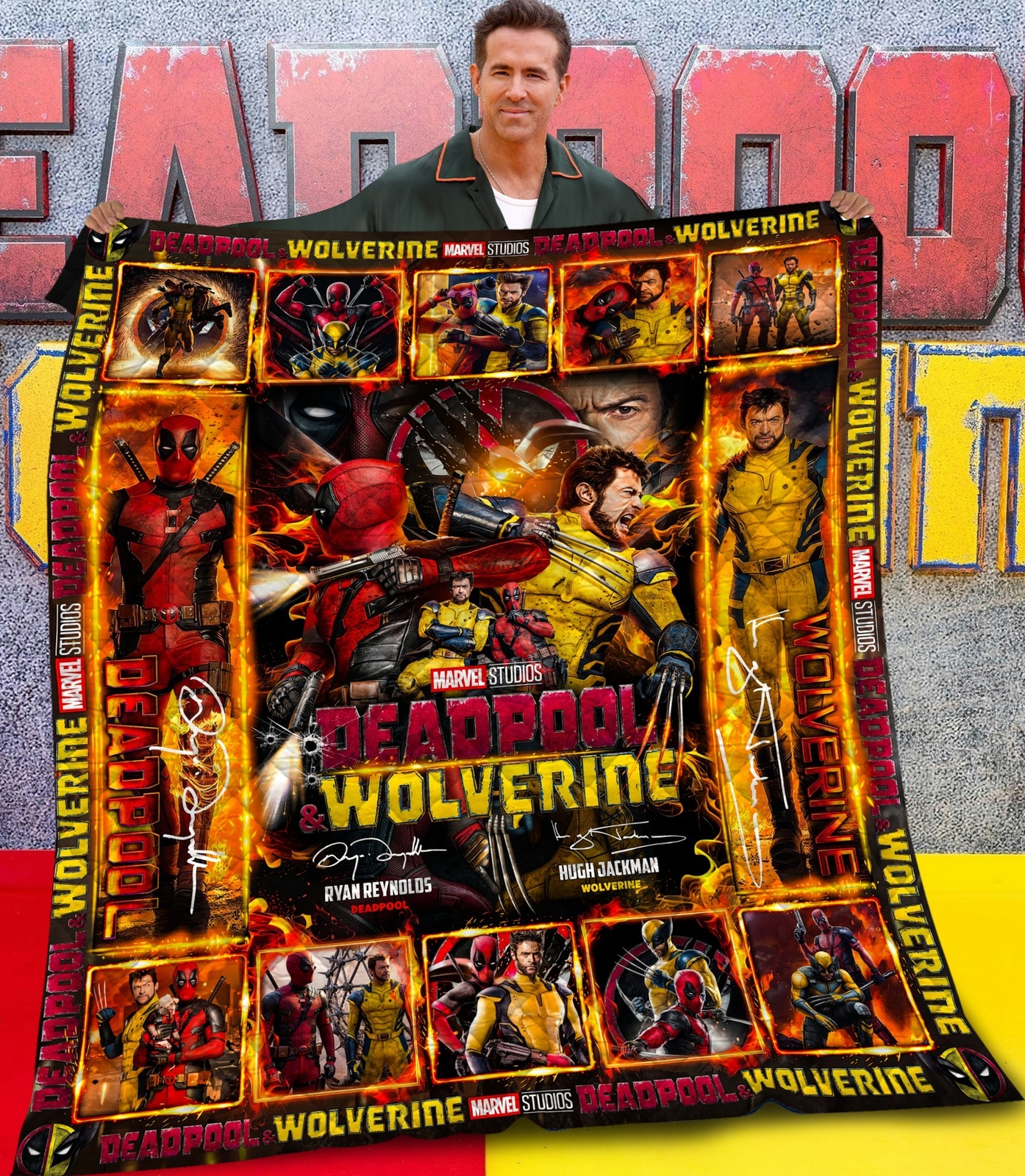 Deadpool And Wolverine Thank You For The Memories Superheroes Movie Blanket gallery