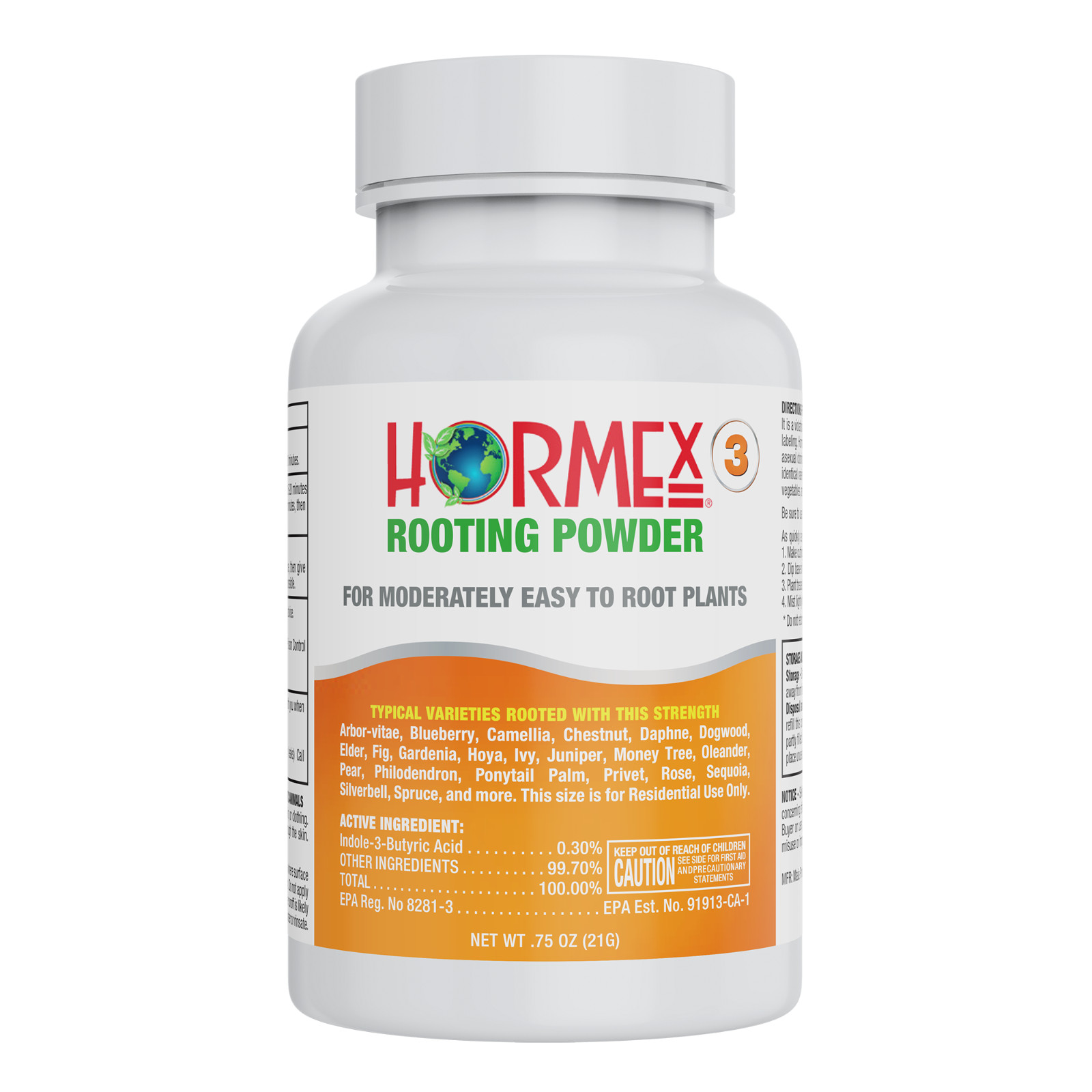 Hormex Rooting Powder #3 - for Moderately Easy to Root Plants - 0.3% IBA gallery