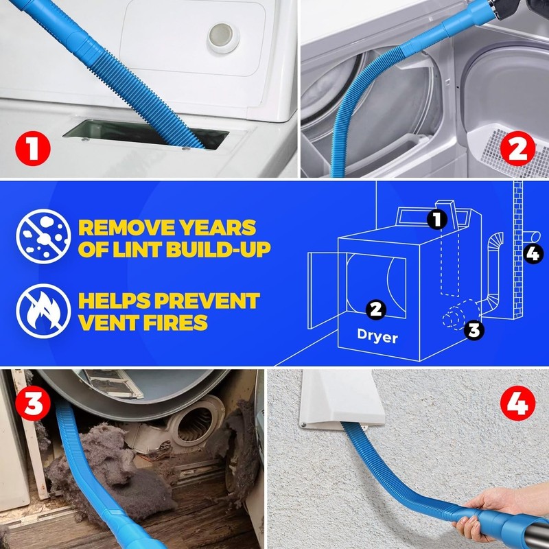 Versatile Lint Remover Vacuum Attachment - Compatible with Most Cleaners in Blue gallery