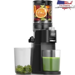 Cold Press Masticating Juicer Easy Clean Quiet Motor Nutrient Retention New