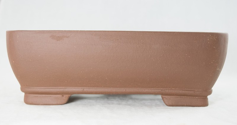 Rectangular Yixing Zisha Bonsai Pot and Succulent Planter 11"x 8"x 3.75" + Mesh gallery