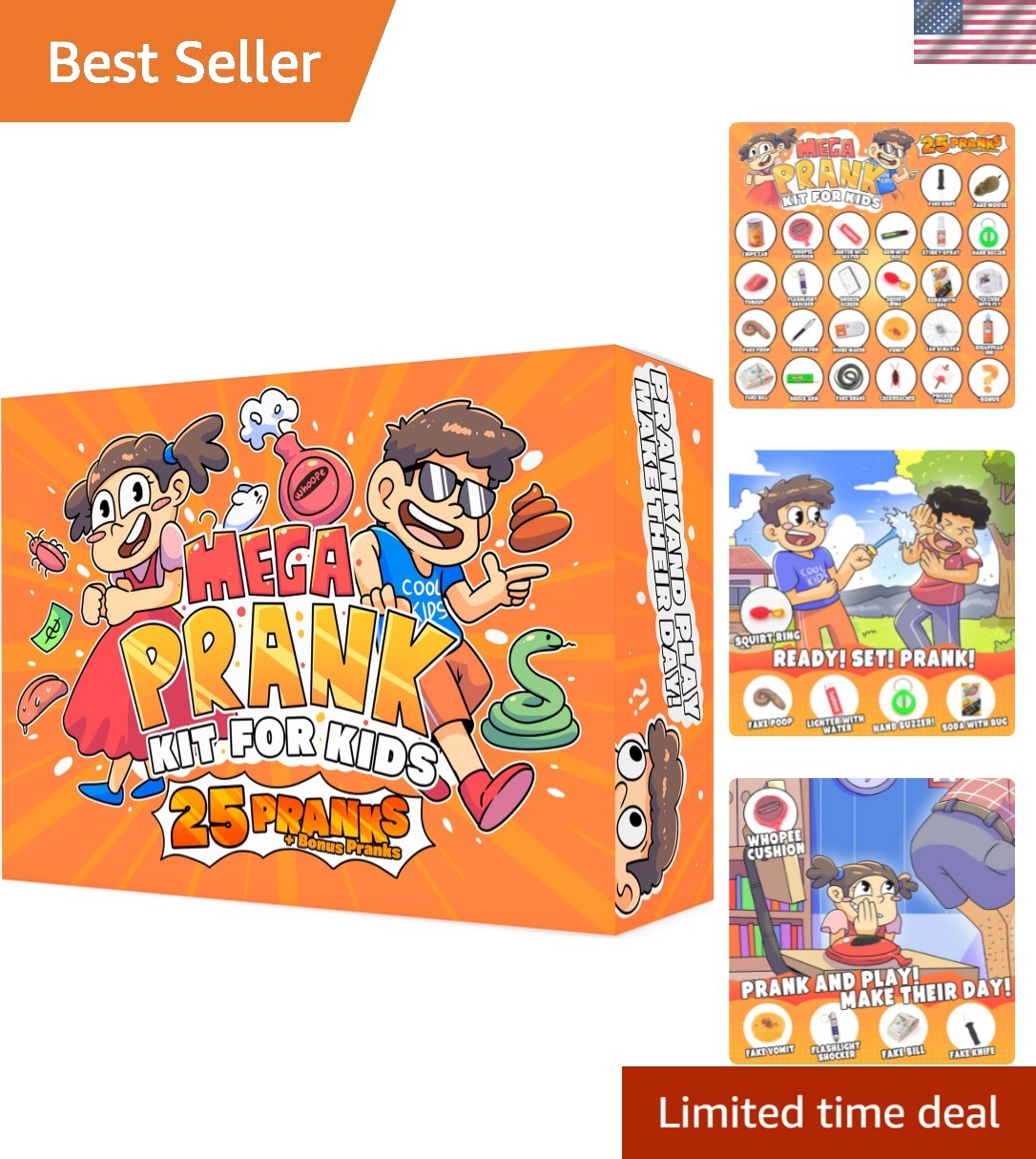 Prank Kit for Kids - 25 Gags & Practical Joke Toys - Prank Stuff for April Fo... gallery