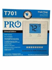 NEW PRO1 T701 Single Stage Non-Programmable Thermostat 1 Heat, 1 Cool