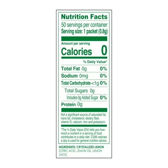 True Lemon Crystallized Water Enhancer Powder, 0 Calorie Lemon Flavor, 1.41 oz gallery