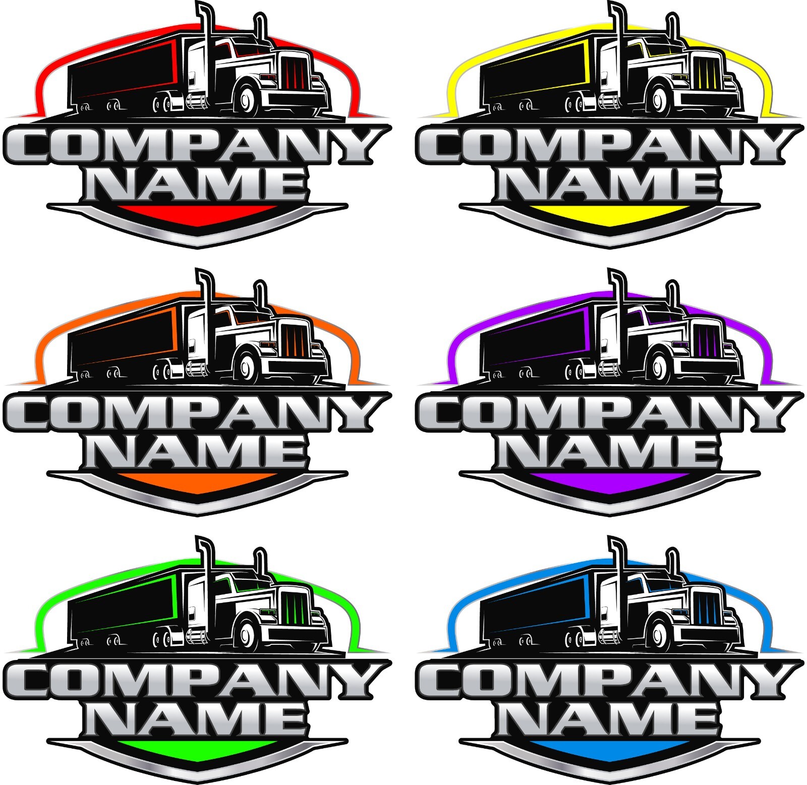 Custom Design Truck Logo Company Name gallery